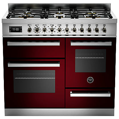 Bertazzoni Professional Series Dual Fuel Range Cooker Burgundy Bertazzoni Professional Series Dual Fuel Range Cooker Burgundy